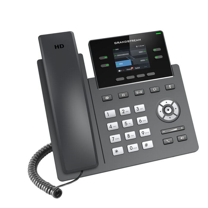 Grandstream Networks GRP2612G teléfono IP Negro 4 líneas LCD - Image 3