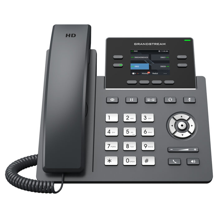 Grandstream Networks GRP2612G teléfono IP Negro 4 líneas LCD - Image 4