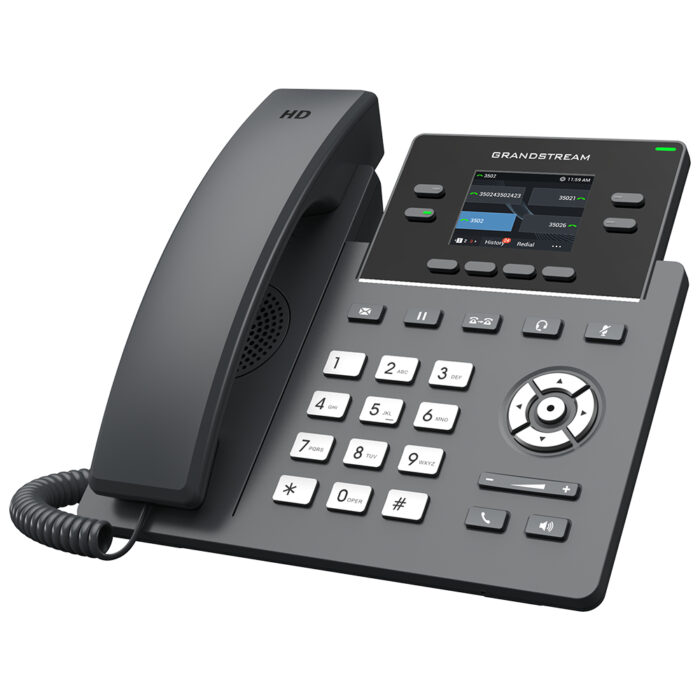 Grandstream Networks GRP2612G teléfono IP Negro 4 líneas LCD - Image 2