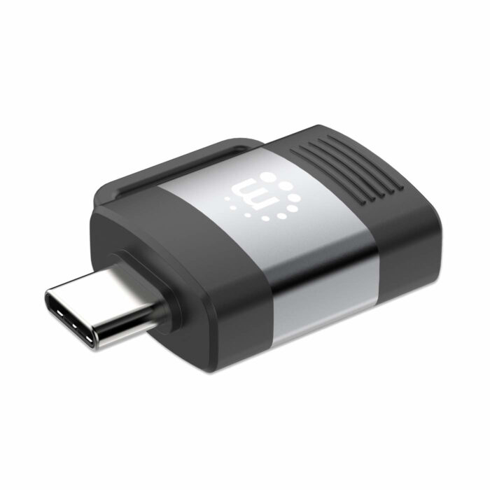 Manhattan 356312 cambiadores de género de cables USB-A USB-C Negro, Gris - Image 2