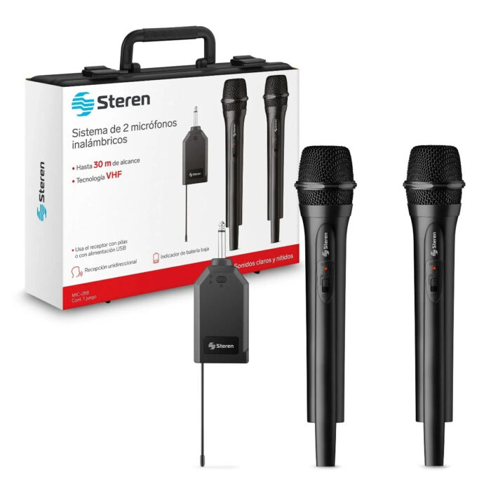 Steren MIC-288R micrófono Negro Micrófono para escenarios y espectáculos - Image 2