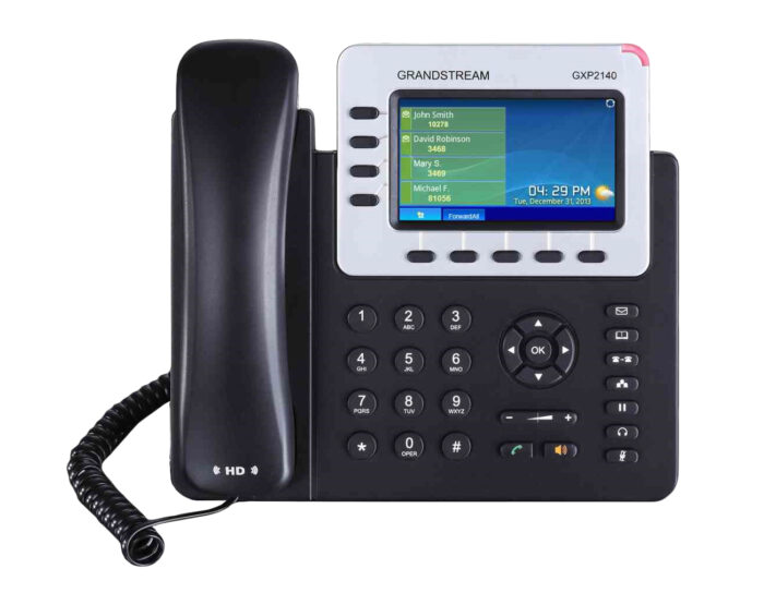 Grandstream Networks GXP2140 teléfono IP Negro 4 líneas LCD