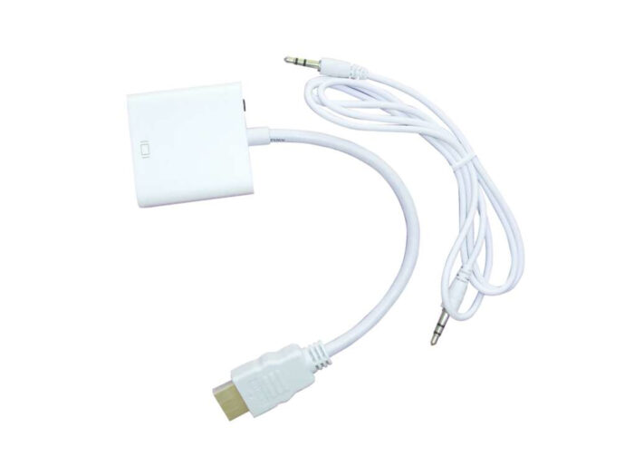 Naceb Technology NA-235 adaptador de cable de vídeo VGA (D-Sub) HDMI Tipo A (Estándar) Blanco - Image 3