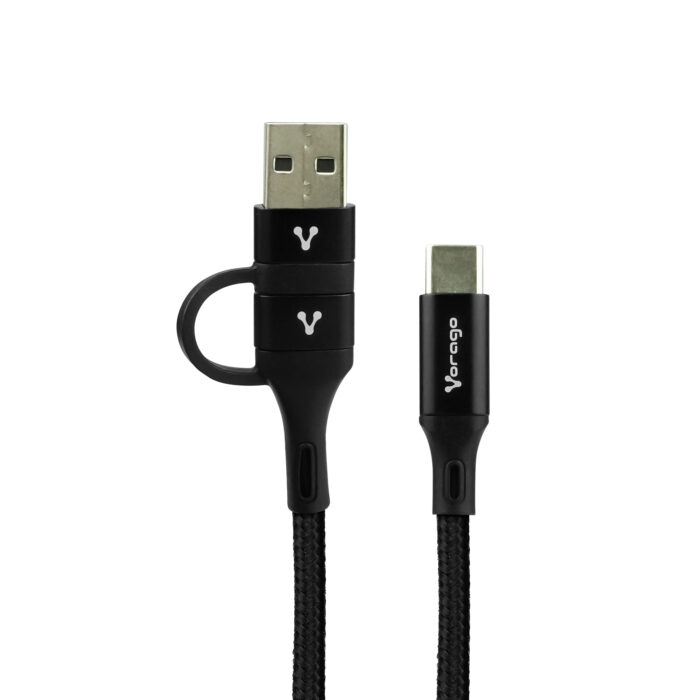 Vorago CAB-126 cable USB 1 m USB A/USB C USB C Negro - Image 4