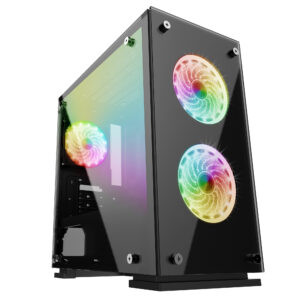 Vorago CSG550 gabinete de computadora Escritorio Negro