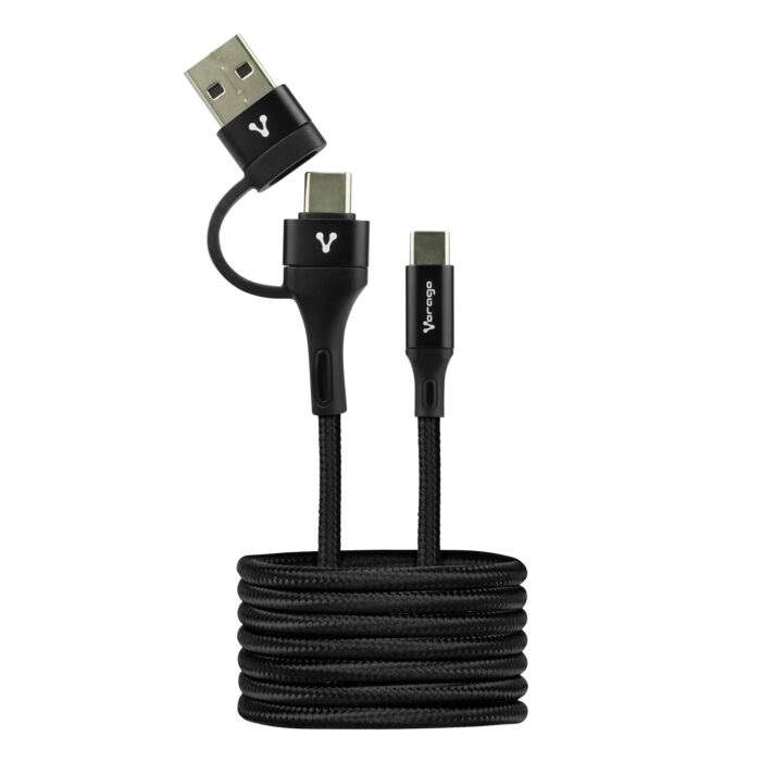 Vorago CAB-126 cable USB 1 m USB A/USB C USB C Negro - Image 2