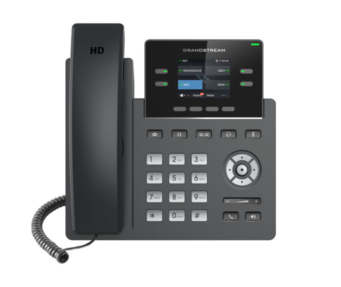 Grandstream Networks GRP2612 teléfono IP Negro 4 líneas TFT