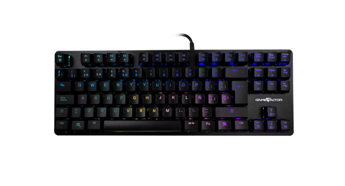 Game Factor KBG500 teclado Juego USB QWERTY Español Negro