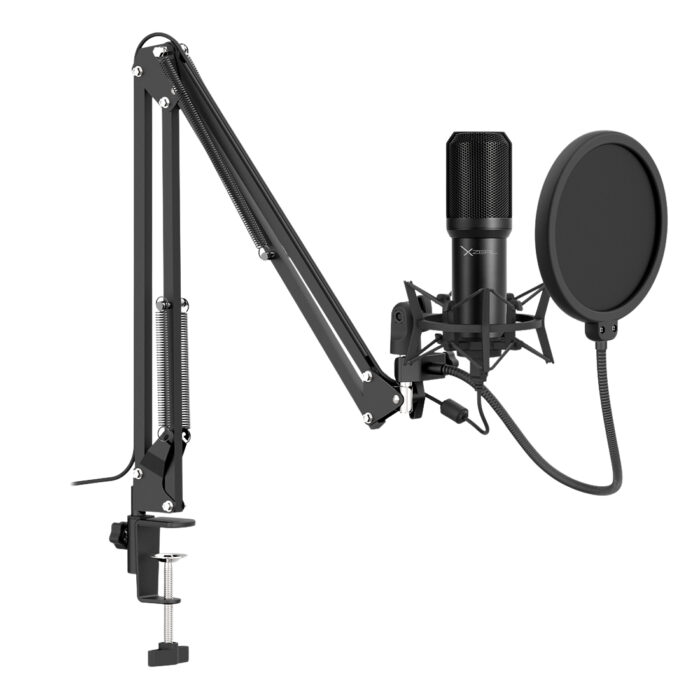 XZEAL Kit de MICROFONO C/SOPORTE XZ260 NEGRO. XZKMC1B - Blanco Micrófono de estudio - Image 4