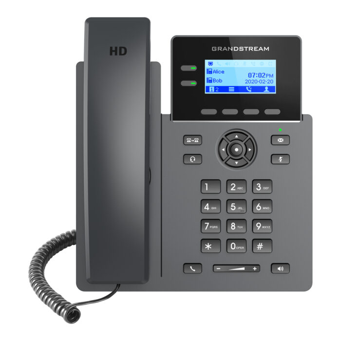 Grandstream Networks GRP2602P teléfono IP Negro 2 líneas LCD