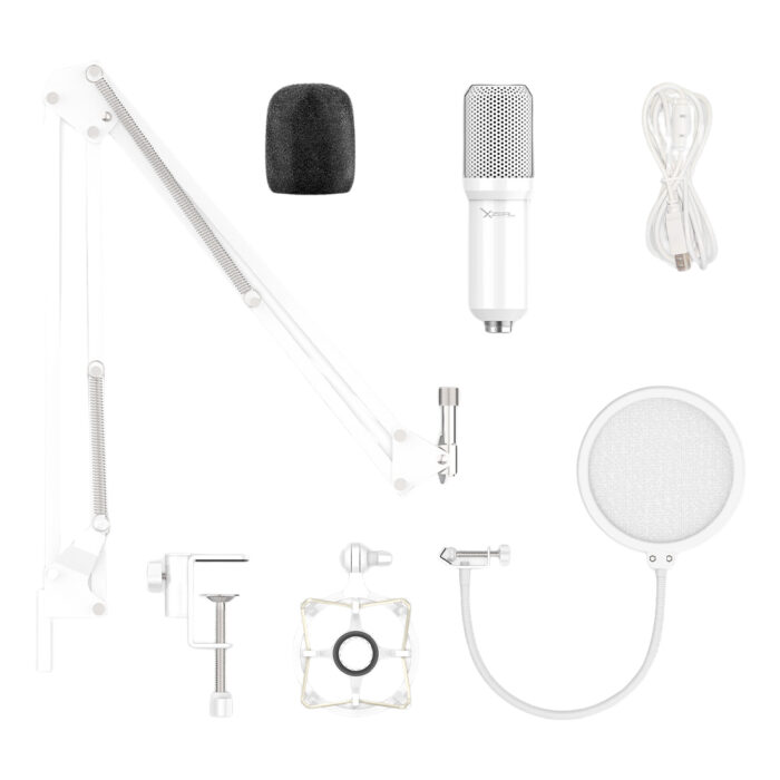 XZEAL Kit de MICROFONO C/SOPORTE XZ260 BLANCO. XZKMC1W. - Micrófono de estudio - Image 3
