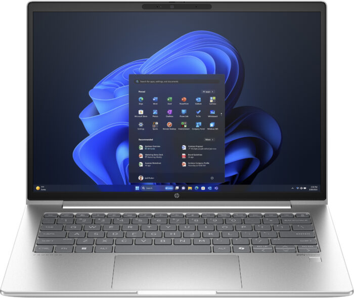 HP ProBook 440 G11 Intel Core Ultra 7 155U Computadora portátil 35.6 cm (14") WUXGA 8 GB DDR5-SDRAM 512 GB SSD Wi-Fi 6E (802.11ax) Windows 11 Pro Plata