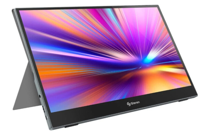 Steren DIS-116T monitor de computadora 39.6 cm (15.6") 1920 x 1080 Pixeles Full HD LCD Pantalla táctil Gris - Image 3