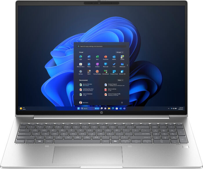 HP ProBook 460 G11 Intel Core Ultra 7 155U Computadora portátil 40.6 cm (16") WUXGA 16 GB DDR5-SDRAM 512 GB SSD Wi-Fi 6E (802.11ax) Windows 11 Pro Plata