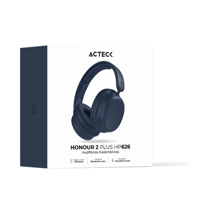 Acteck Honour 2 Plus HP626 Auriculares Inalámbrico y alámbrico Diadema Llamadas/Música USB Tipo C Bluetooth Azul - Image 4