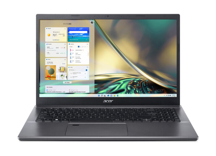 Acer Aspire 5 A515-57-560Y Intel® Core™ i5 i5-12450H Computadora portátil 39.6 cm (15.6") Full HD 16 GB DDR4-SDRAM 512 GB SSD Wi-Fi 6 (802.11ax) Windows 11 Pro Gris