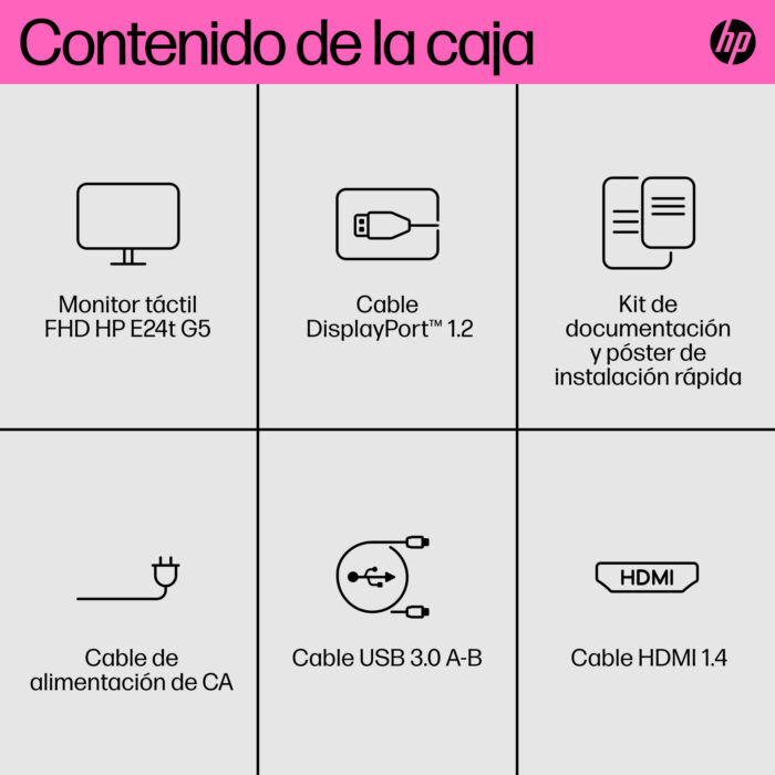 HP Pantalla táctil FHD E24t G5 - Image 4