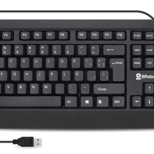 BRobotix 6007181 teclado Universal QWERTY Inglés Negro