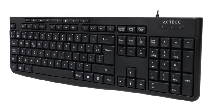 Acteck Inspire Prime TA222 teclado Hogar / Oficina USB QWERTY Español Negro - Image 3