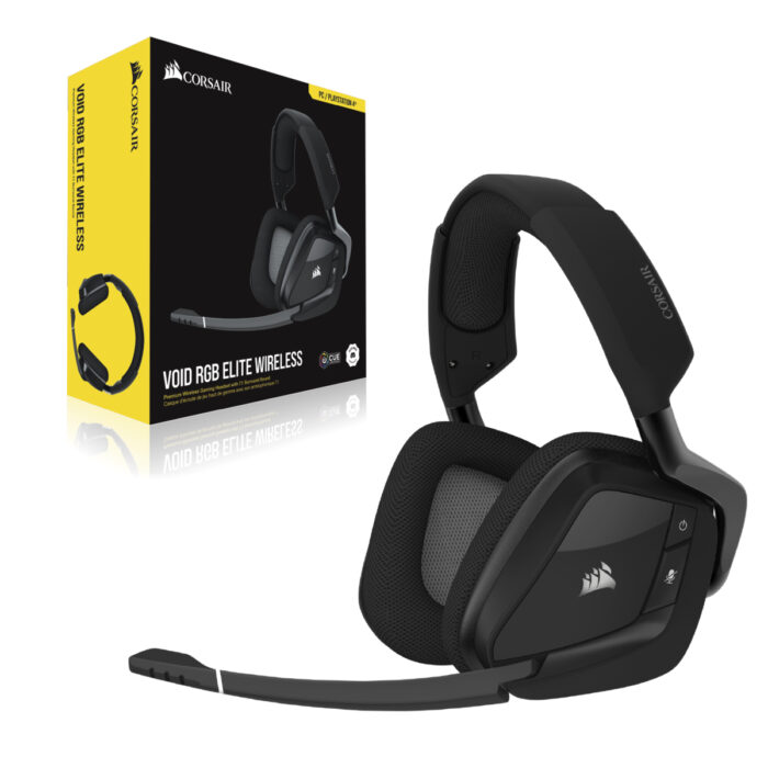 Corsair VOID RGB ELITE Auriculares Inalámbrico Diadema Juego Carbono - Image 2