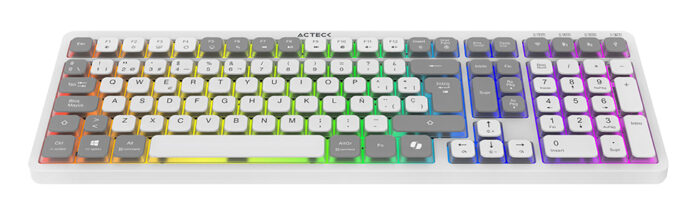 Acteck Techno Pro TI790 teclado Hogar / Oficina RF inalámbrico + bluetooth QWERTY Español Negro - Image 2