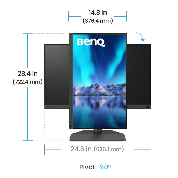 BenQ SW242Q monitor de computadora 61.2 cm (24.1") 2560 x 1600 Pixeles WQXGA LED Negro - Image 4