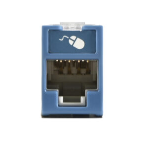 Siemon U6A-H06NS placa de pared o cubierta de interruptor Azul