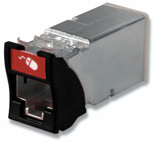 Siemon Z6A-S01 tomacorriente RJ-45 Negro